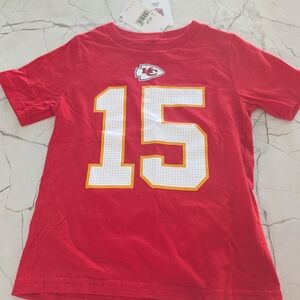 Nike Red Kids' Tee with White & Gold Number 15
